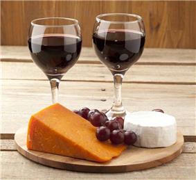 Cheese and wine